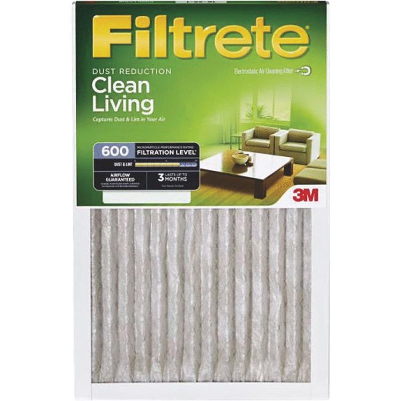 Photo 1 of 3M 3m Filtrete 16 In. X 25 In. X 1 In. Clean Living 600 Mpr Furnace Filter
