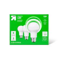 Photo 1 of LED 75W 3pk Daylight Light Bulbs - up & up™ 2 BOXES 

