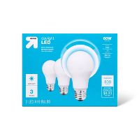 Photo 1 of LED 60W 3pk Daylight Light Bulbs - up & up™ 2 BOXES

