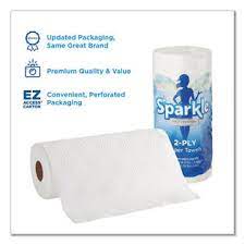 Photo 1 of Georgia Pacific Professional Sparkle ps Premium Perforated Paper Kitchen Towel Roll , White, 8 4/5 x 11, 85/Roll, 