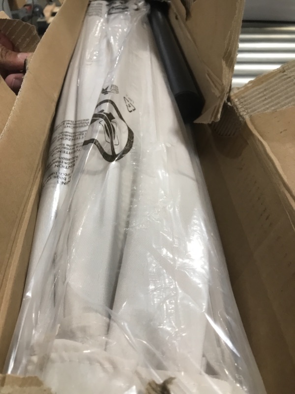 Photo 1 of 10FT Patio Umbrella with Push Button  Tilt and Crank White 