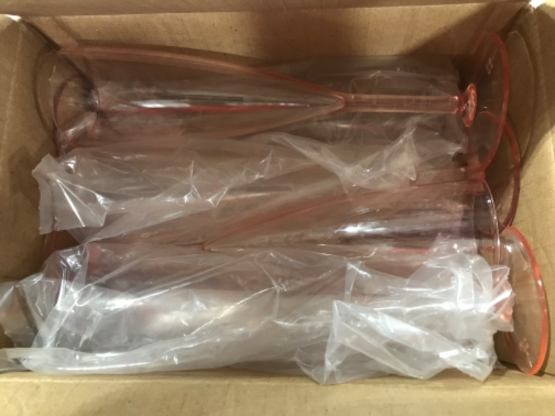 Photo 1 of 6oz Champaign Flutes Rose Approximately 12 