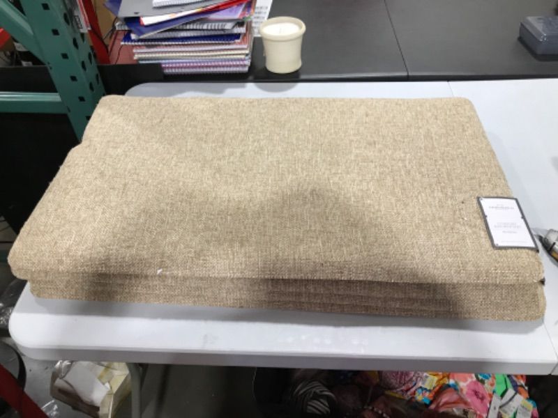 Photo 2 of 30" x 18" Basketweave Kitchen Comfort Mat Tan - Threshold™

