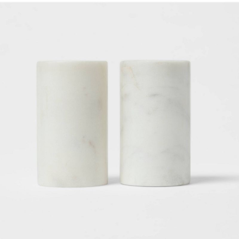 Photo 1 of 2pc Marble Salt and Pepper Shaker Set - Threshold™
