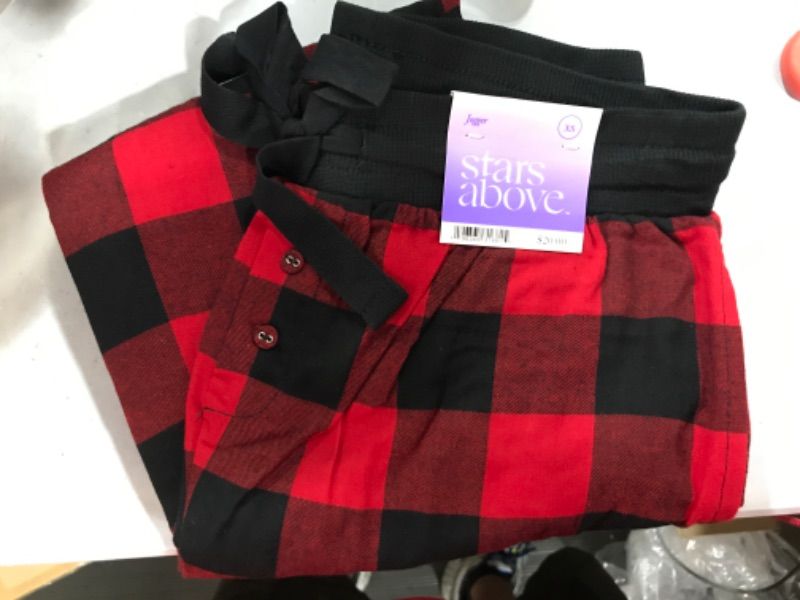 Photo 2 of 5 Pairs of Women's Perfectly Cozy Flannel Plaid Jogger Pajama Pants - Stars Above™ Size XS

