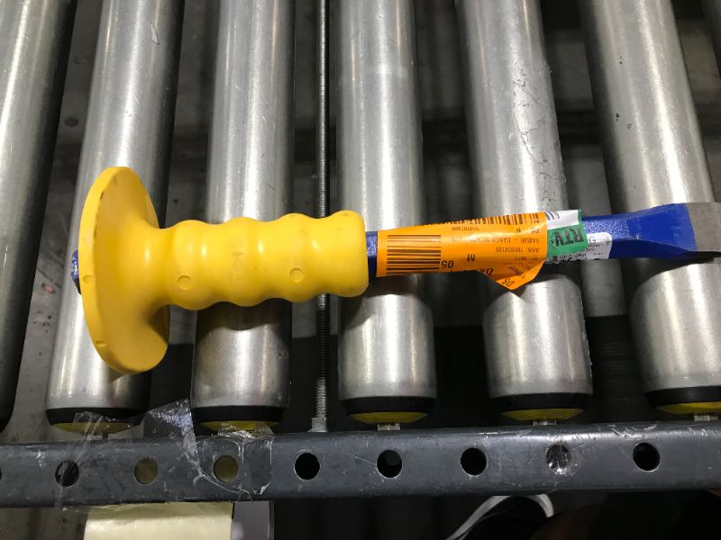 Photo 2 of 3/4" X 12" Blue/Yellow Concrete Chisel With Target Guard Handle Only One
