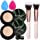 Photo 1 of 2 PCS Air Cushion CC Cream Nature Foundation ,Foundation Brush Powder Brush,Moisturizing Concealer, Bright Makeup Base Long Lasting with Mushroom Makeup Sponge
