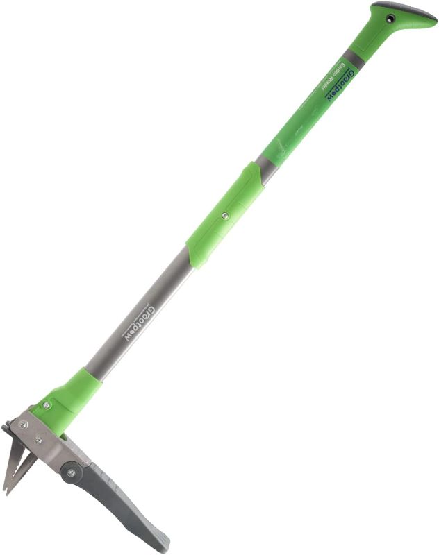 Photo 1 of Grootpow Weed Puller, Stand Up Weeder with 39" Long Handle, 3 Claws & Fiberglass Foot Pedal, Root Removal Hand Weeding Tool - Made with Cast-Aluminum, Easily Remove Weeds Without Bending or Kneeling