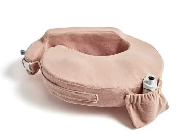 Photo 1 of My Brest Friend Deluxe Nursing Pillow for Breastfeeding & Bottle Feeding, Enhanced Posture Support, Double Straps & Removable Extra Soft Slipcover, Soft Rose