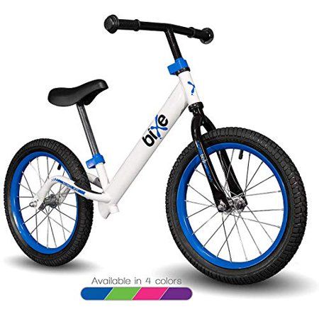 Photo 1 of Blue Pro Balance Bike for Big Kids and Kids with Special Needs - 16 No Pedal Glide Training Bicycle for Children Ages 5 6 7 8. Peddle-Less Bike Made