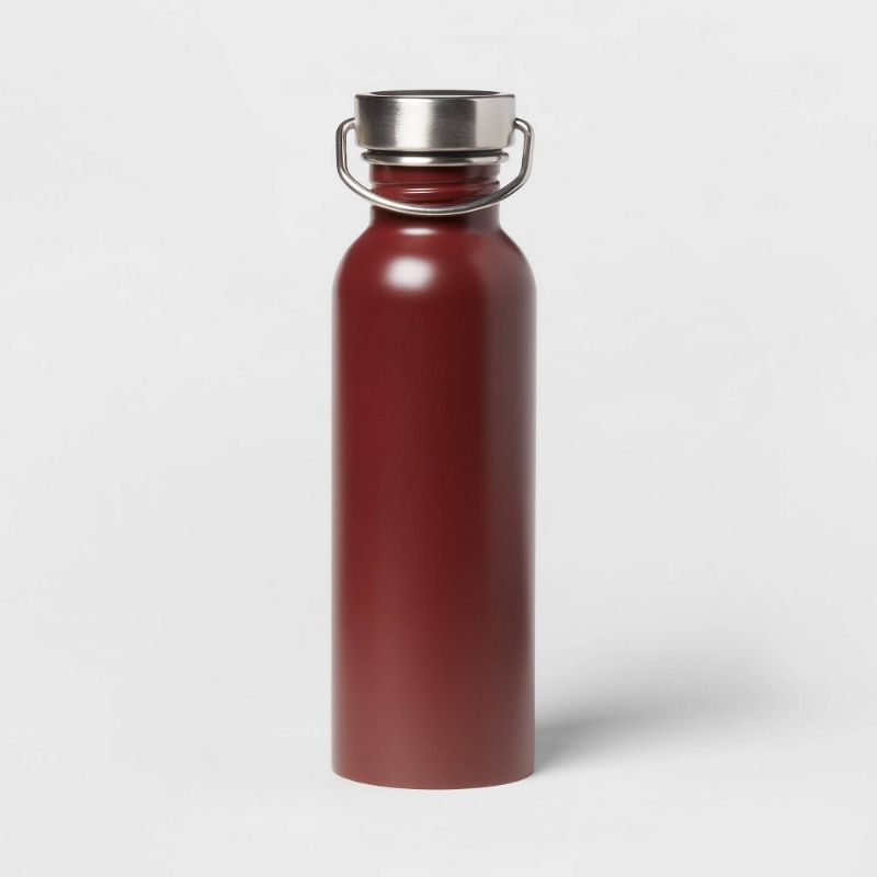 Photo 1 of 24oz Stainless Steel Single Wall Non-Vacuum Chug Water Bottle - Room Essentials™