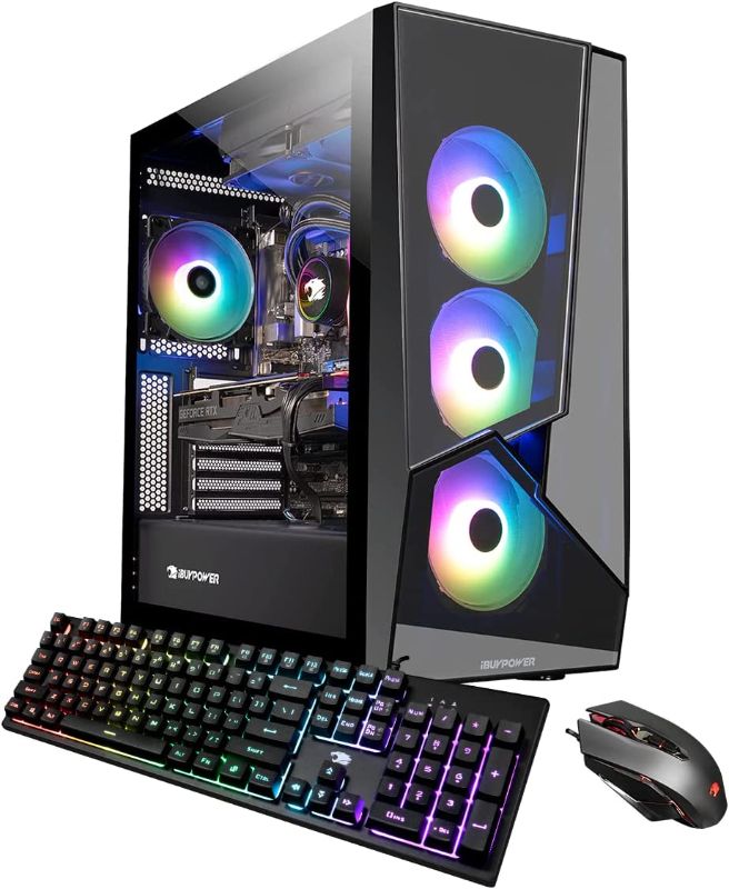 Photo 1 of IBUYPOWER Gaming Desktop PC - (Slate236i Intel I5 12600KF 16GB DDR4 3200Memory GeForce RTX 3060 12GB 500GB SSD 1TB HDD RGB - Windows 11 Home Adv
