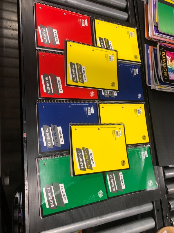 Photo 1 of 10 Pack College Ruled Notebooks 