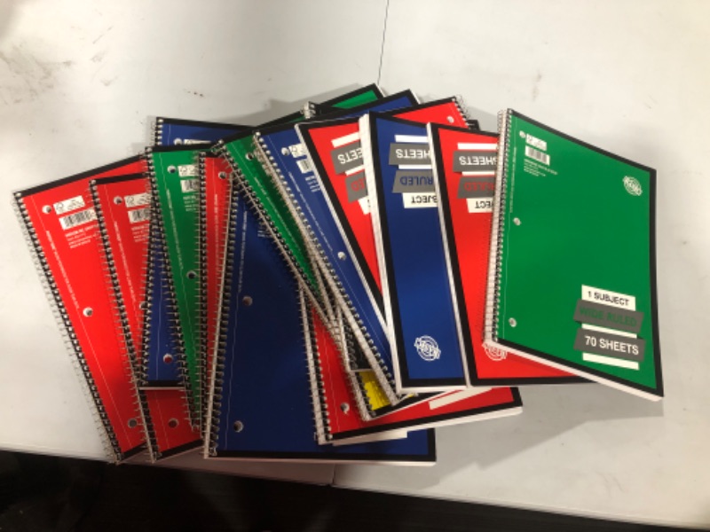 Photo 1 of SPIRAL NOTEBOOKS SET OF 15 - COLORS VARY