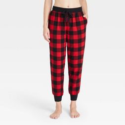 Photo 1 of 5 airs of Women's Perfectly Cozy Flannel Plaid Jogger Pajama Pants - Stars Above™ Size S