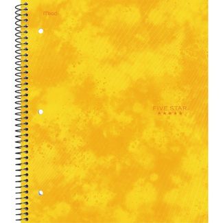 Photo 5 of [4 Packs] Five Star 1 Subject College Ruled Spiral Notebook [Warm Colors]