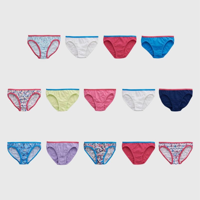 Photo 1 of [Size 16] Hanes Girls' 14pk Bikini - Colors May Vary
