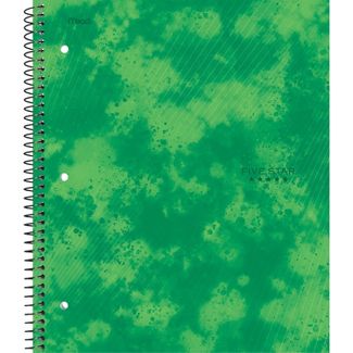 Photo 7 of [5 Pack] Five Star 1 Subject College Ruled Spiral Notebook [Colors Vary]