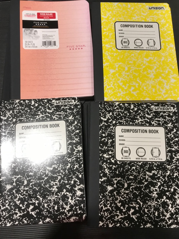 Photo 1 of [20 Pack] Composition Notebooks Wide Ruled [Various Colors]