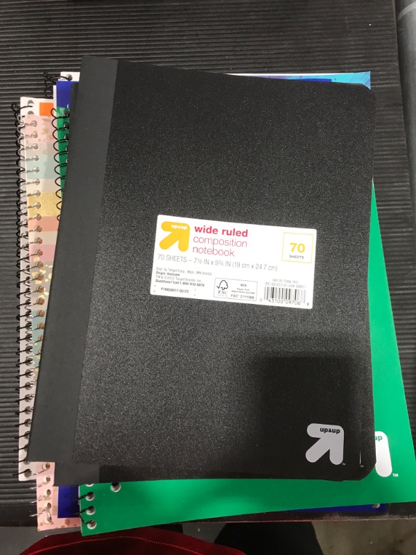 Photo 1 of [10 Pack] 1 Subject Notebook 70pages [Colors/Designs Vary]
