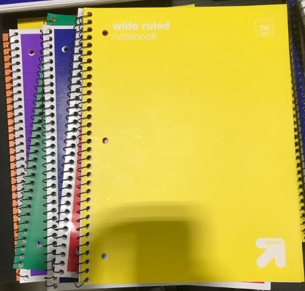 Photo 1 of [10 Pack] 1 Sugject Spiral Notebooks [Various Colors]