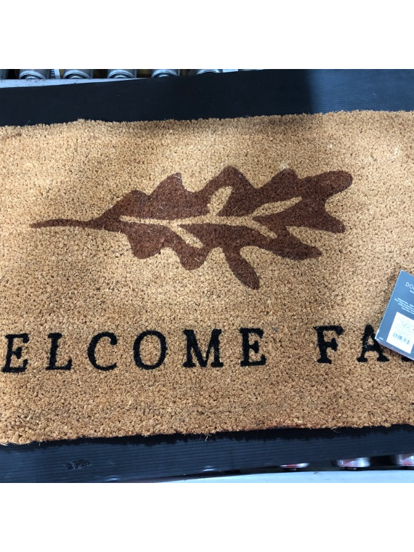 Photo 2 of 1'6"x2'6" Welcome Fall Harvest Doormat Natural - Threshold™