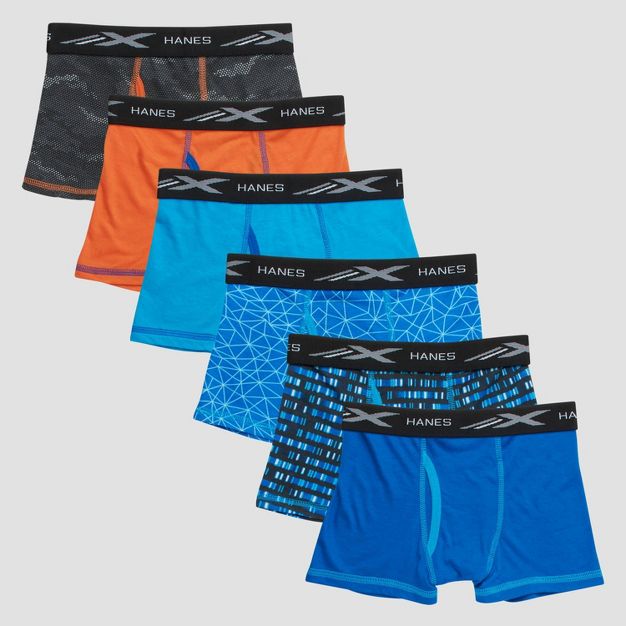 Photo 1 of Hanes Boys' 6pk Print X-Temp Boxer Briefs - Colors May Vary
SIZE XL 