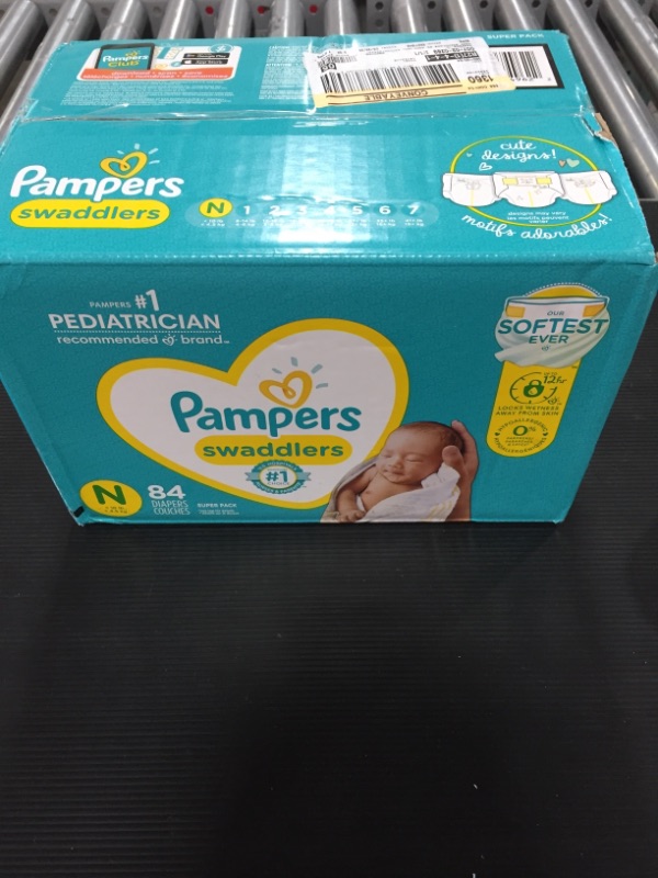 Photo 2 of Pampers Swaddlers Newborn Diapers, Soft and Absorbent, Size N, 84 ct