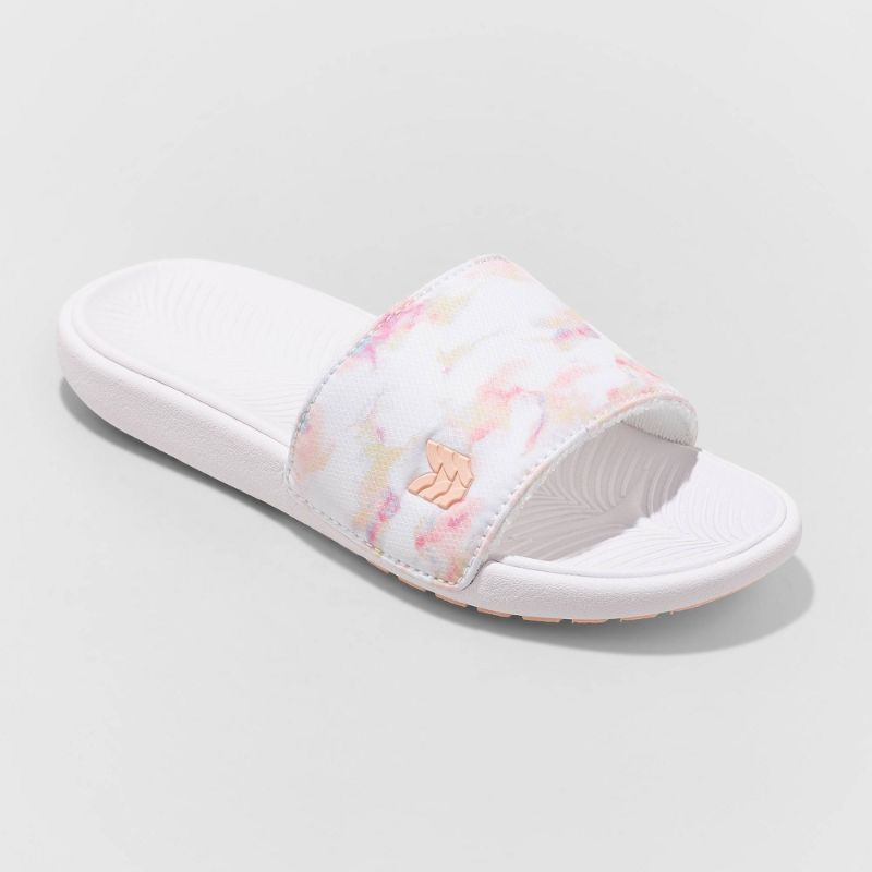 Photo 1 of Kids' Cypress Slip-on Slide Sandals - All in Motion White 1
