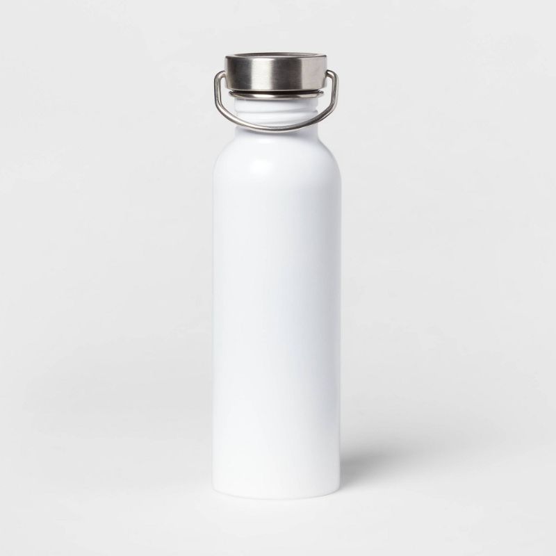 Photo 1 of 24oz Stainless Steel Single Wall Non-Vacuum Chug Water Bottle - Room Essentials™
