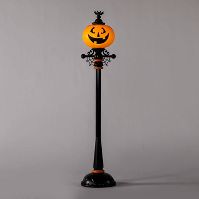 Photo 1 of 71" Light Up Pumpkin Street Lamp Halloween Decorative Prop - Hyde & EEK! Boutique™

