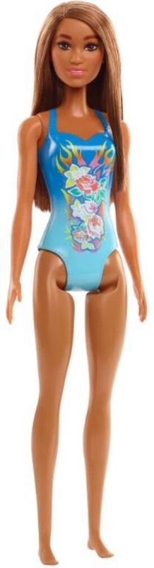 Photo 1 of Barbie Beach Doll Bough Behind Roses Brunette 4PK
