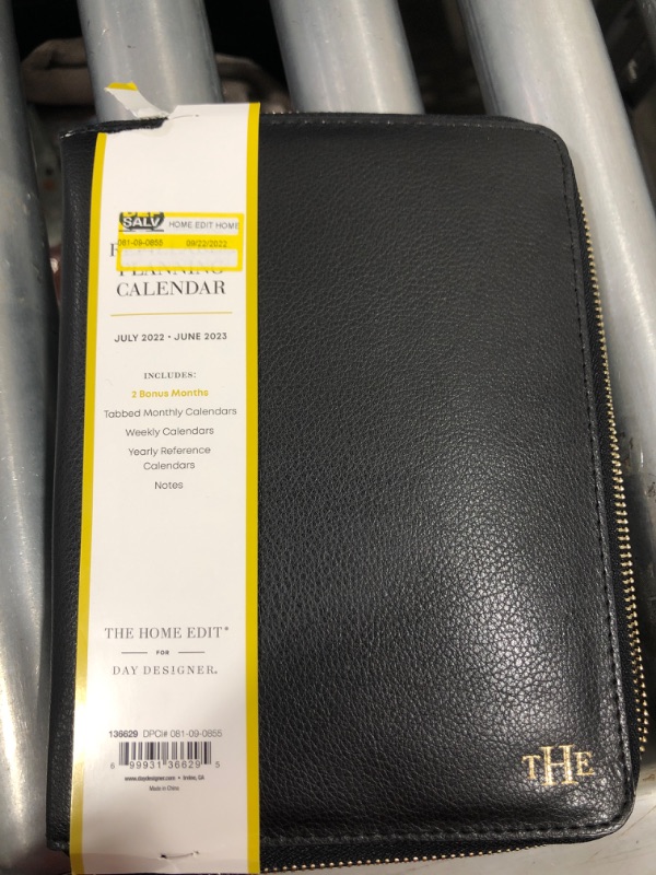 Photo 2 of 2022-23 Academic Planner Weekly/Monthly Clutch Zip Closure 5"x8" Black - The Home Edit for Day Designer

