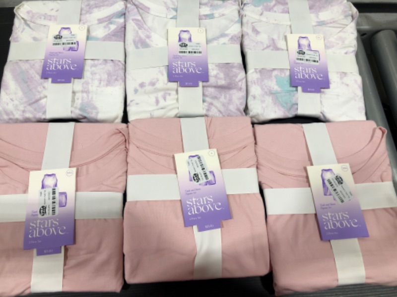 Photo 1 of BUNDLE OF 6 Women's Cotton Tank Top and Shorts Pajama Set - Target *SIZES S, XL, XXL(2), L(2)* 