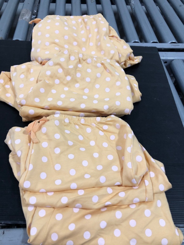 Photo 2 of BUNDLE OF 11 YELLOW POLKA DOT PYJAMA SHORTS *SIZES M-XL*