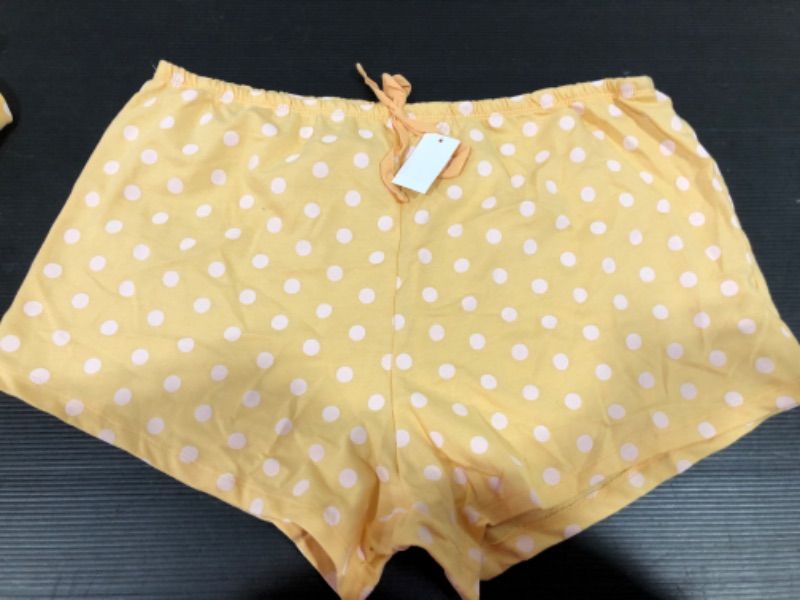 Photo 1 of BUNDLE OF 11 YELLOW POLKA DOT PYJAMA SHORTS *SIZES M-XL*