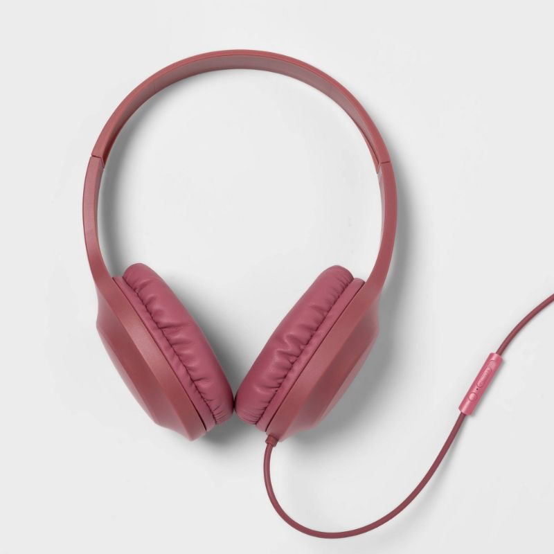 Photo 2 of Heyday Wired on-Ear Headphones - Dusty Pink
