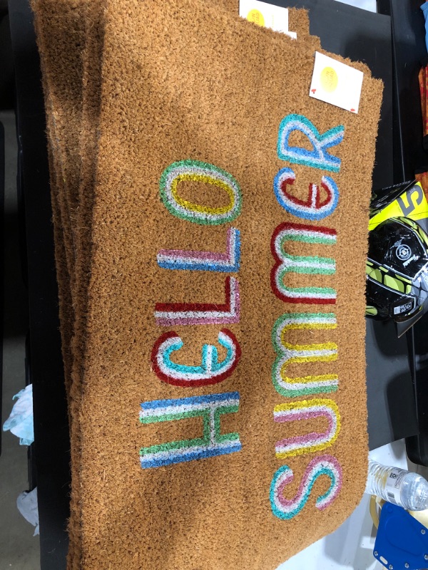 Photo 1 of 1'6x2'6 Hello Summer Doormat Brown - Sun Squad

