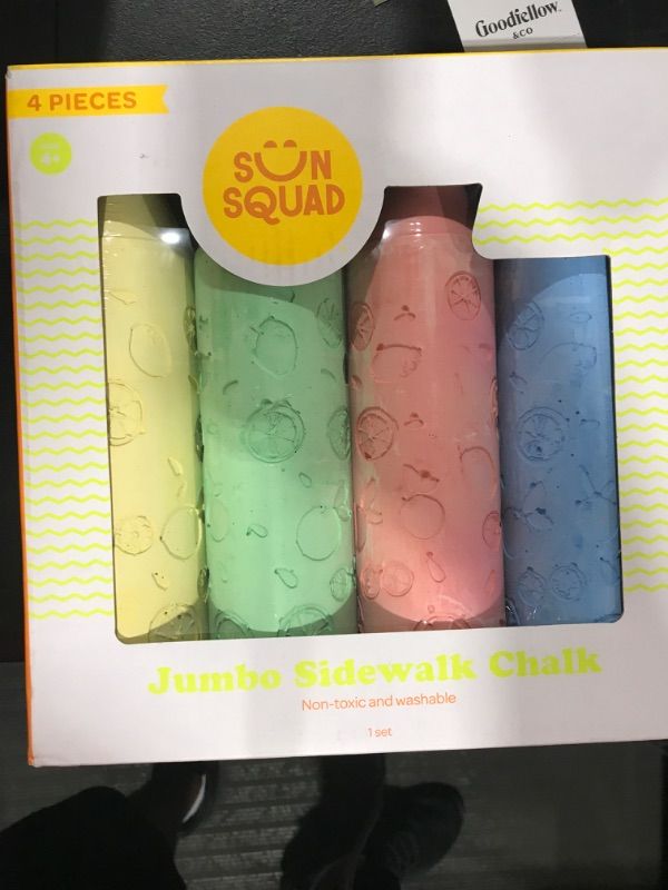 Photo 2 of 4pc Jumbo Sidewalk Chalk - Sun Squad