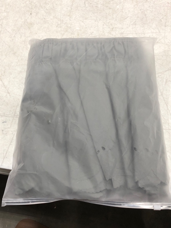 Photo 1 of OBYTEX Bed Skirt Wrap Around - Silky Soft & Wrinkle Free Classic Stylish Look - Easy Fit with 14 Inch Tailored Drop - Shrinkage and Fade Resistant Hotel Quality (Dark Gary, Twin/Full-12'' Drop)