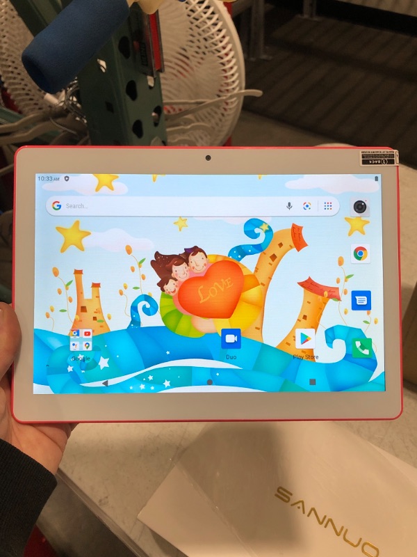 Photo 1 of Sannuo 10" media pad kids tablet, powered by Android, on Android 10