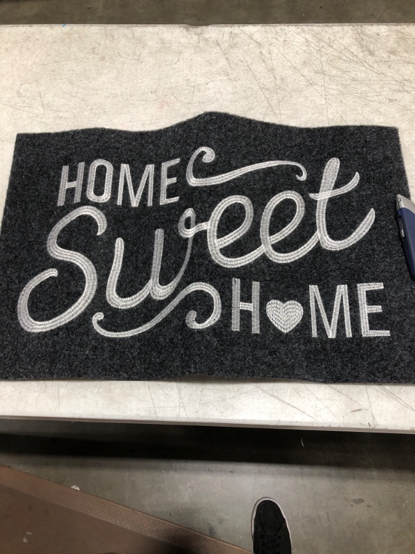 Photo 2 of AAZZKANG Welcome Mat Home Sweet Home Doormat with Non Slip Rubber Backing Durable Outdoor Door Mat Easy Clean Heavy Duty Indoor Mats for Front Door Entrance