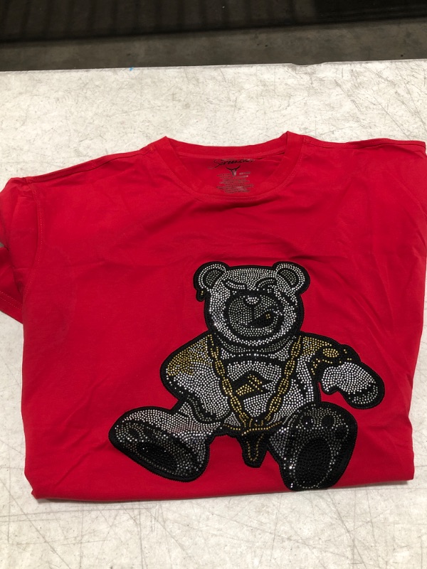 Photo 1 of 2XL Men's Graphic Tee with a glitter bear 