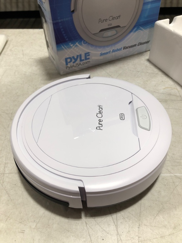 Photo 2 of PUCRC25 Automatic Robot Vacuum Cleaner - Lithium Battery 90 Min Run Time - Robotic Auto Home Cleaning for Clean Carpet and Hardwood Floor Dry Mopping - HEPA Pet Hair Allergies Friendly - Pure Clean