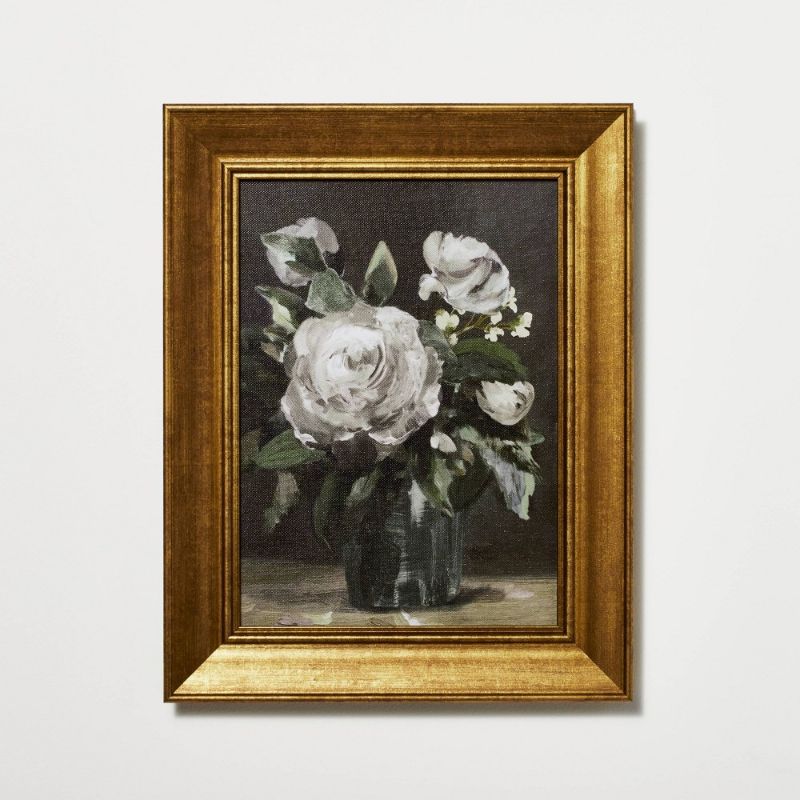 Photo 1 of 11" X 14" Vintage Floral Framed Wall Canvas - Threshold™ Designed with Studio McGee
