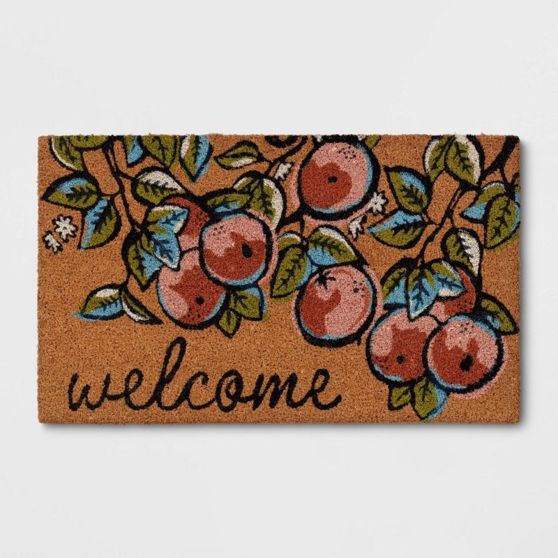 Photo 1 of 1'6"x2'6" Summer Citrus Welcome Doormat - Threshold™
