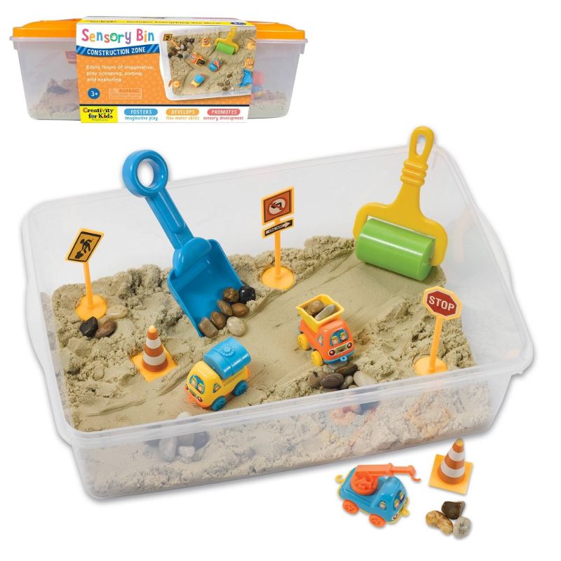 Photo 1 of Creativity for Kids Sensory Bin Construction Zone Craft Kit (5 Pieces) 