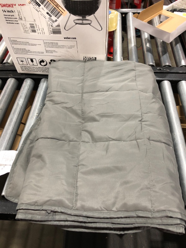 Photo 2 of 48"x72" Temperature Balancing Weighted Blanket Gray - Tranquility. 

