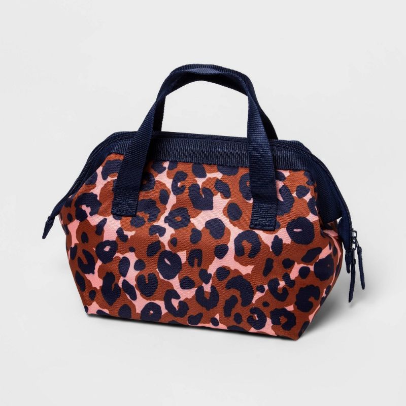 Photo 1 of Frame Lunch Bag Navy Blue Leopard Print - Cat & Jack™
