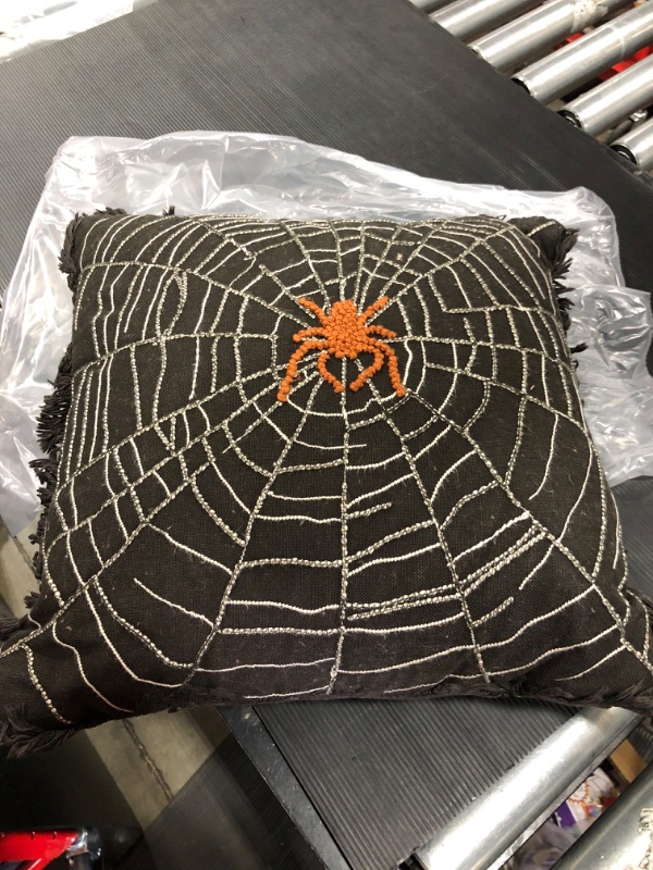 Photo 1 of 16" x 15" Spider design pillow